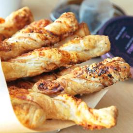 Puff Pastry Party Cheese Sticks