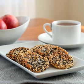 Sesame Peach Mochi