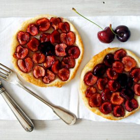 Cherry Tartelettes with Marzipan