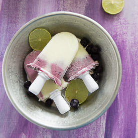 Honey Melon Blueberry Popsicle