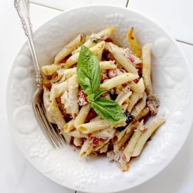 Baked Eggplant Penne Pasta