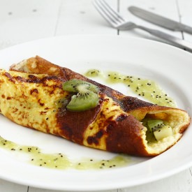 Soufflé Omelette with Kiwi Sauce