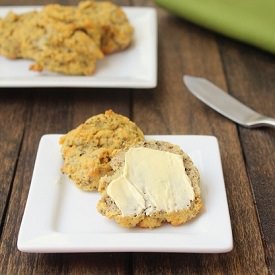 Basil and Garlic Drop Biscuits
