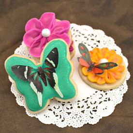 Wafer Paper Butterfly Cookies