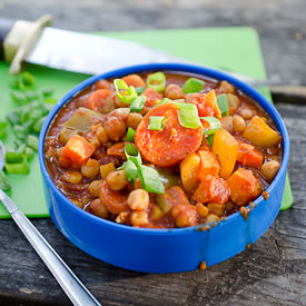 Chickpea and Yam Chili