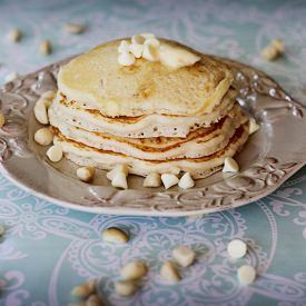 White Chocolate Chip Pancakes