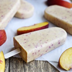 Peach-Banana Smoothie Popsicles