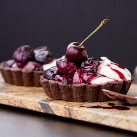 GF Chocolate Cherry Tarts