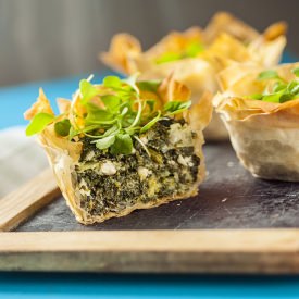 Feta, Stilton & Spinach Tartlets