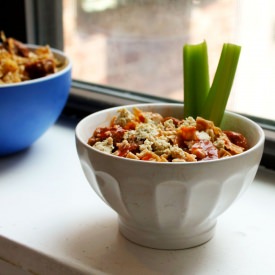 Vegan Buffalo Chik’n & Pasta