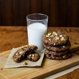 Giant Nutella Oatmeal Cookies