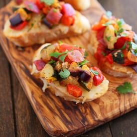 Ratatouille Crostini