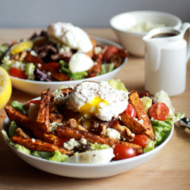 Steak, French Fry + Egg Salad