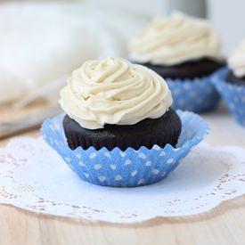 Dark Chocolate Quinoa Cupcakes