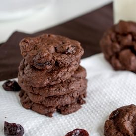 Dark Chocolate Cherry Cookies