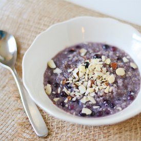 Hot Blueberry Honey Quinoa