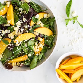 Summer Peach and Corn Salad
