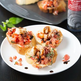 Grilled Shrimp Bruschetta