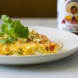 Corn and Tomato Egg Bake