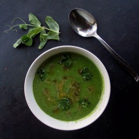Chilled Summer Greens Soup