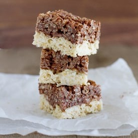 Black and White Rice Krispie Treats