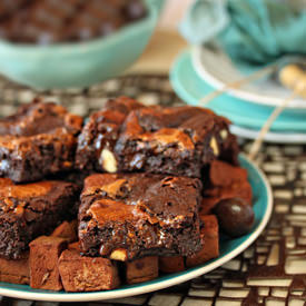 Triple Chocolate Rocky Road Brownie