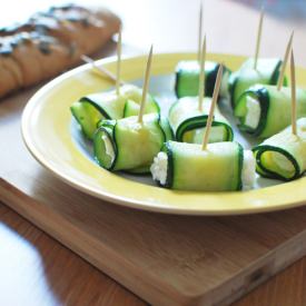 Zucchini Feta Rolls