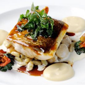 Sea Bass with Jerusalem Artichoke
