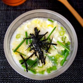 Sushi Rice Egg Drop Soup