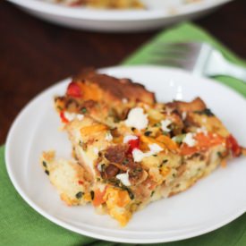 Vegetable Bread Pudding