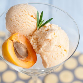 Apricot-Rosemary Ice Cream