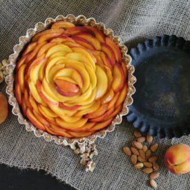Raw Peach Tart