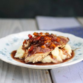Chicken with Wine Sauce
