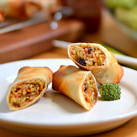 Baked Broccoli Sriracha Spring Roll