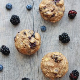 Black & Blue Banana Muffins