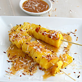 Grilled Pineapple with Caramel