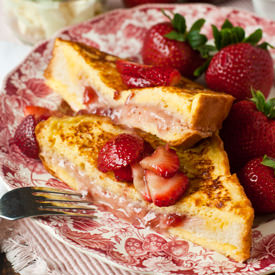 Mascarpone Strawberry French Toast
