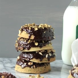 Chocolate Orange Zucchini Doughnuts