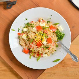 Baked Greek Brown Rice