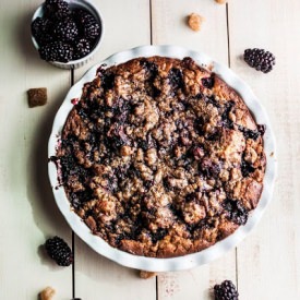 Berry Cornmeal Cake with Ginger