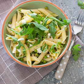 Pasta with Goat Cheese and Lemon