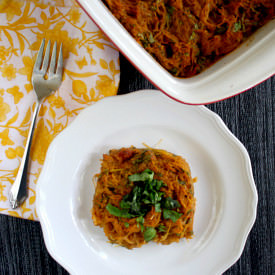 Vegan Italian Spaghetti Squash Bake