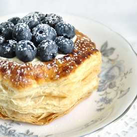 Lemon Blueberry Puff Pastry Tart