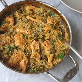 Skillet Chicken with Mexican Green