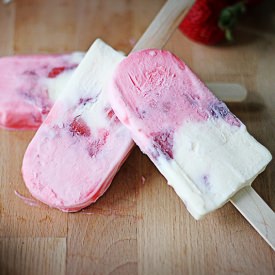 Strawberry Cheesecake Popsicles
