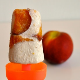 Peach and Coconut Cream Popsicle