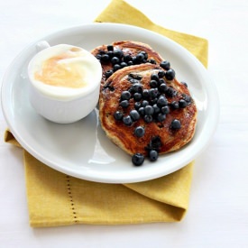 Wholemeal Pancakes with Blueberries