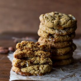 Chewy Salted Caramel Cookies