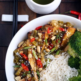 Tofu with General Tso’s Sauce