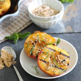 Grilled Peach Crumble